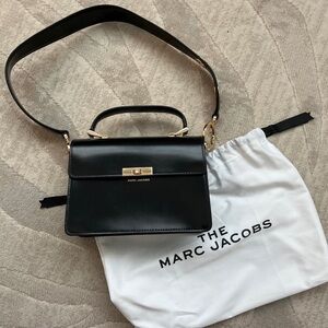 Marc Jacobs Black Leather Top-handle Shoulder Handbag